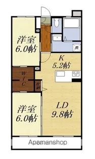 エクシード三方原Ⅱ(中央棟)【2階】の間取り