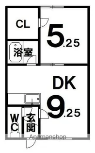 コーポアスカ【203号室】の間取り