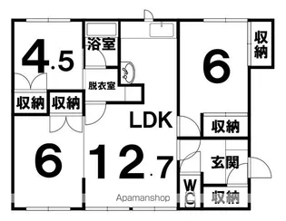 ハイツKIHIRU【1階】の間取り