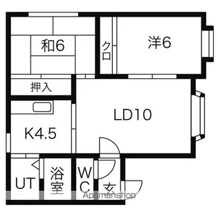 キャッスルくろだ【2F号室】の間取り