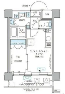 パークアクシス文京本郷【3階】の間取り