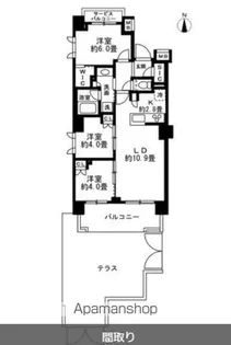 リビオ練馬北町【101号室】の間取り