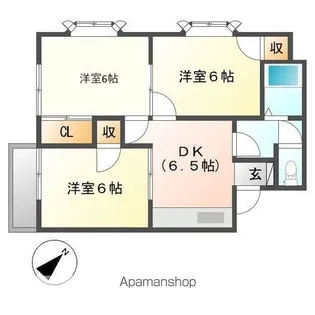ルーミー富士37号館【201号室】の間取り