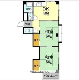 能茶山ハイツ【3階】の間取り