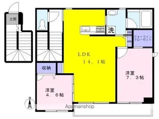 ミモザテラス【2階】の間取り
