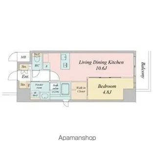 ルネフラッツ今池駅前SOUTH【203号室】の間取り