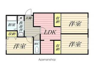 コリーヌ厚木【1階】の間取り
