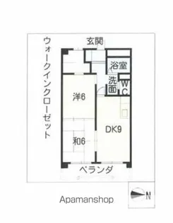 第二辻ビル【202号室】の間取り