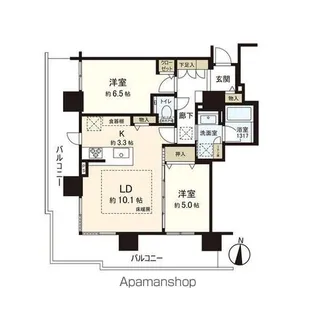 ブランズタワーアイム札幌大通公園【2階】の間取り