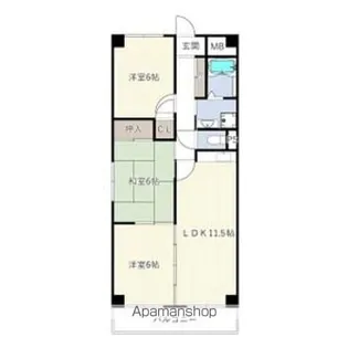 Comfort高蔵寺【3階】の間取り