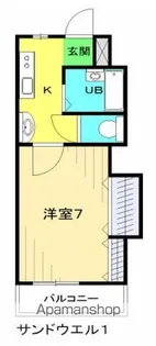 サンドウェルⅠ【212号室】の間取り