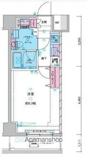GENOVIA三ノ輪ⅢSKYGARDEN【11階】の間取り