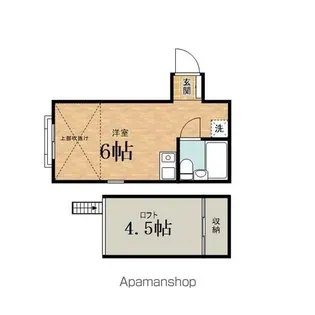 カーサ日野台【206号室】の間取り