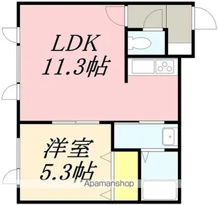 レジデンスH&H【1階】の間取り