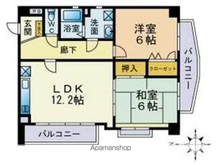 石橋ビル【3階】の間取り