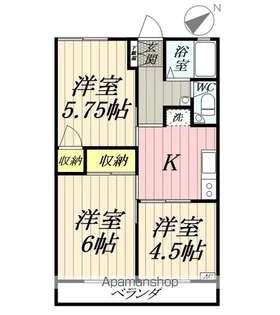 ドミールアイ【202号室】の間取り