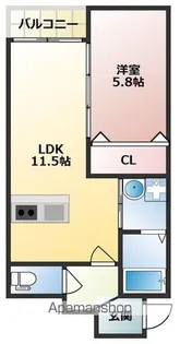 SUNMARK横浜【202号室】の間取り