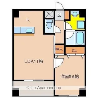 アルテマイスター大工町【10階】の間取り