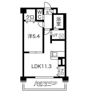 メゾンドソレイユ【2階】の間取り
