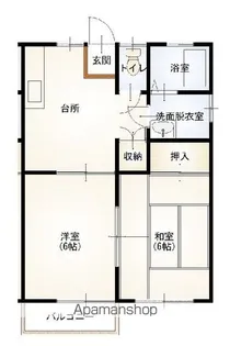 ダイアナハイツ【202号室】の間取り