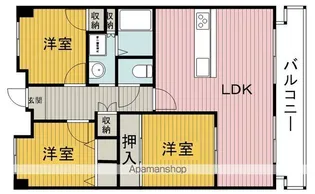 ロイヤルヒルズ待兼山【3階】の間取り