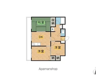 三栄マンション【202号室】の間取り