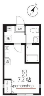 QUIET CRAB HOUSE三ツ沢上町(仮)【1階】の間取り