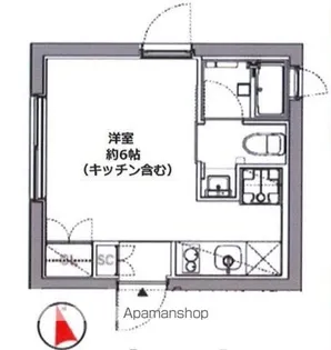 ミレドゥーエ三軒茶屋【4階】の間取り