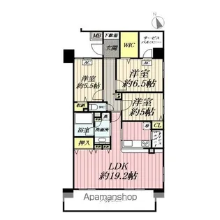 デュオスイートTX【405号室】の間取り