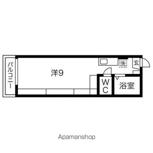 1Rの間取り画像