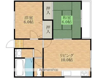 グリーンヒル山田【203号室】の間取り