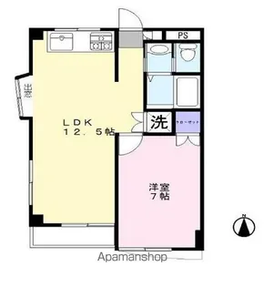 ラ・ベルセゾン【1階】の間取り