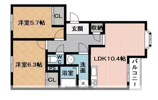 モンシェリー【1階】の間取り