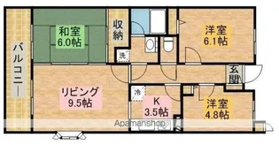 ヴィラフィーネ【2階】の間取り