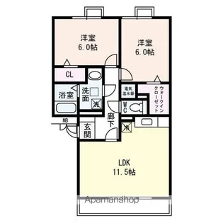 滋賀県大津市大萱7丁目【アパート】の間取り