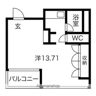 H’S FLATS【215号室】の間取り