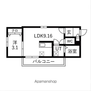 カーササクラーレ【3階】の間取り