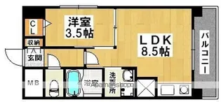 メトロあびこ筋【501号室】の間取り