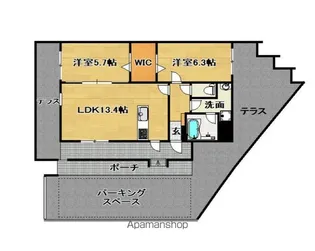 VENT VERT(ヴァンベール)【1階】の間取り