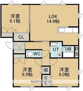 ルミナ・パピィK【2階】の間取り