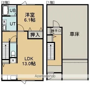 港町AP(仮)【103号室】の間取り