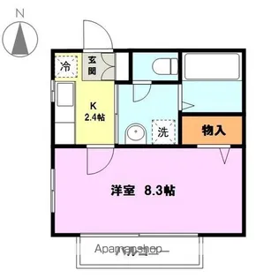 プラシード旭ケ丘【1階】の間取り