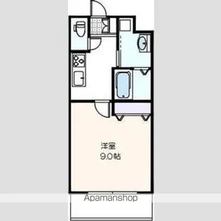 ディアコート笹塚【2階】の間取り