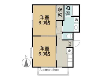 恵ハイツ【1階】の間取り