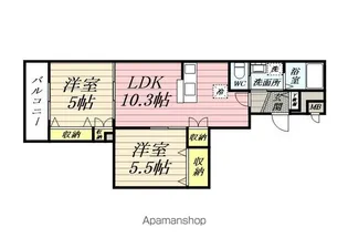 仮)鶴見マンション【2階】の間取り