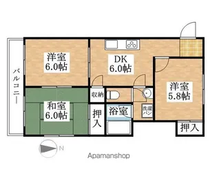なごやセントポリア【201号室】の間取り