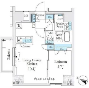 プライムブリス板橋本町【10階】の間取り