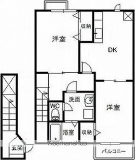 ガーデンヒルズ A【2階】の間取り