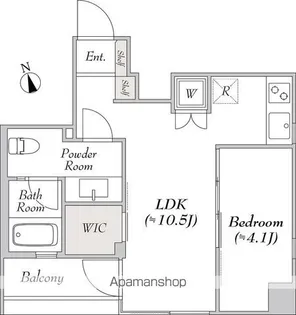 BLUROCK銀座イースト【4階】の間取り