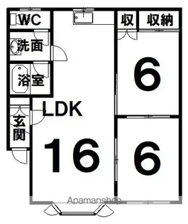 6条ハイツ【101号室】の間取り